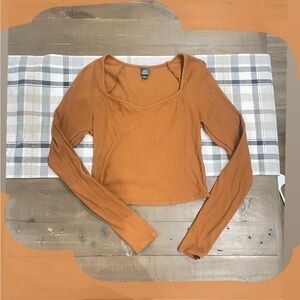 Wild fable long sleeve top ribbed